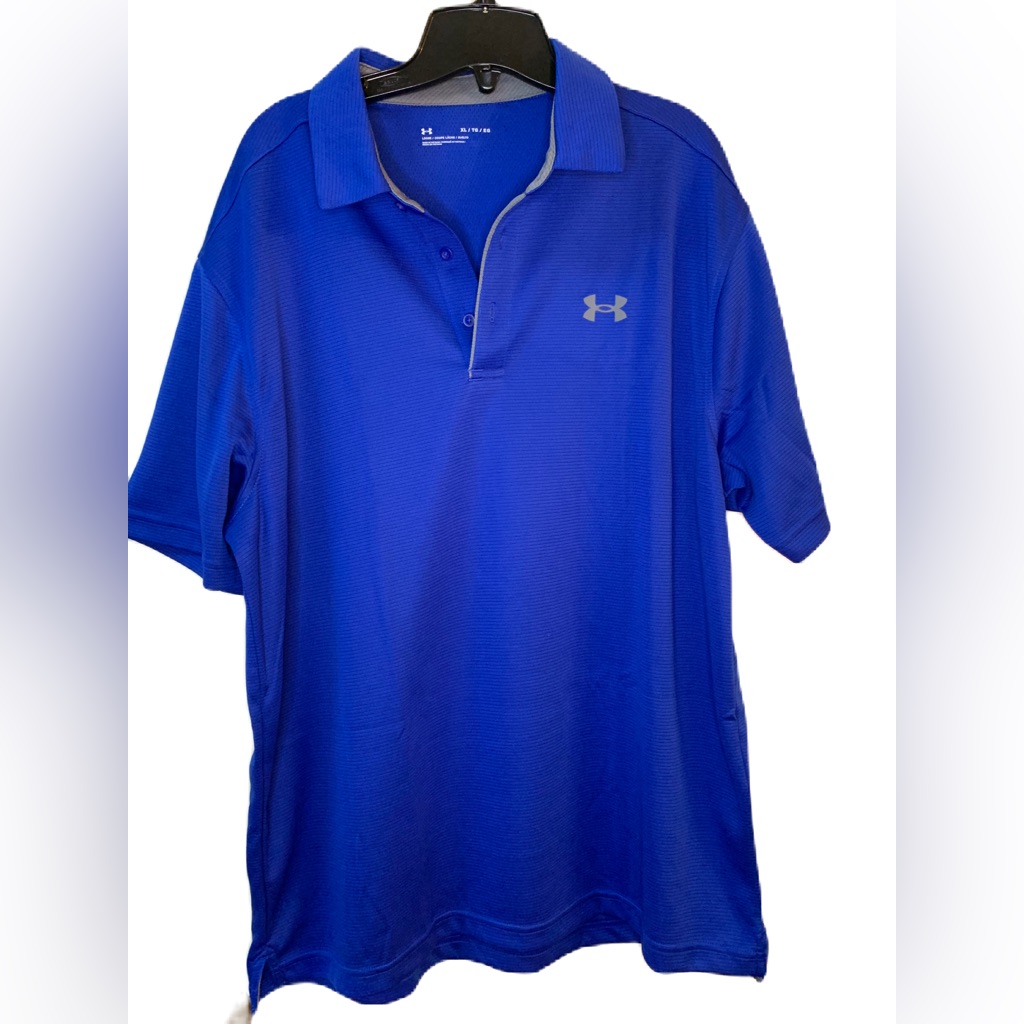 Under Armour Men's Tech Golf Polo 1290140 Royal Blue Size Xl. Nwt